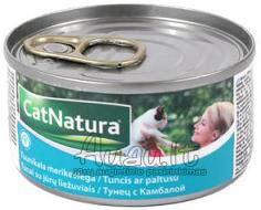 Cat Natura tunai su jūrų liežuviais konservai katėms 85 g